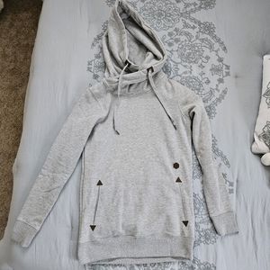 Volcom Women's Tower Pullover Sweatshirt Hoodie. Grey. Sz Small.